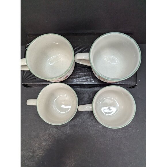 International Tableworks Sweet Bounty 043 Stoneware Coffee/Tea Cup Set of 4 - Picture 6 of 8